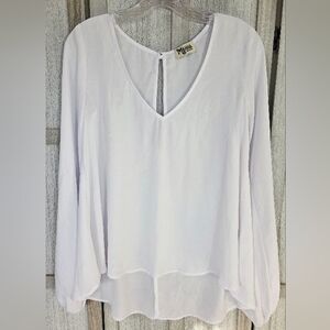 Show Me Your Mumu Chelsey St. Gaudens Womens Chiffon Blouse Size M White